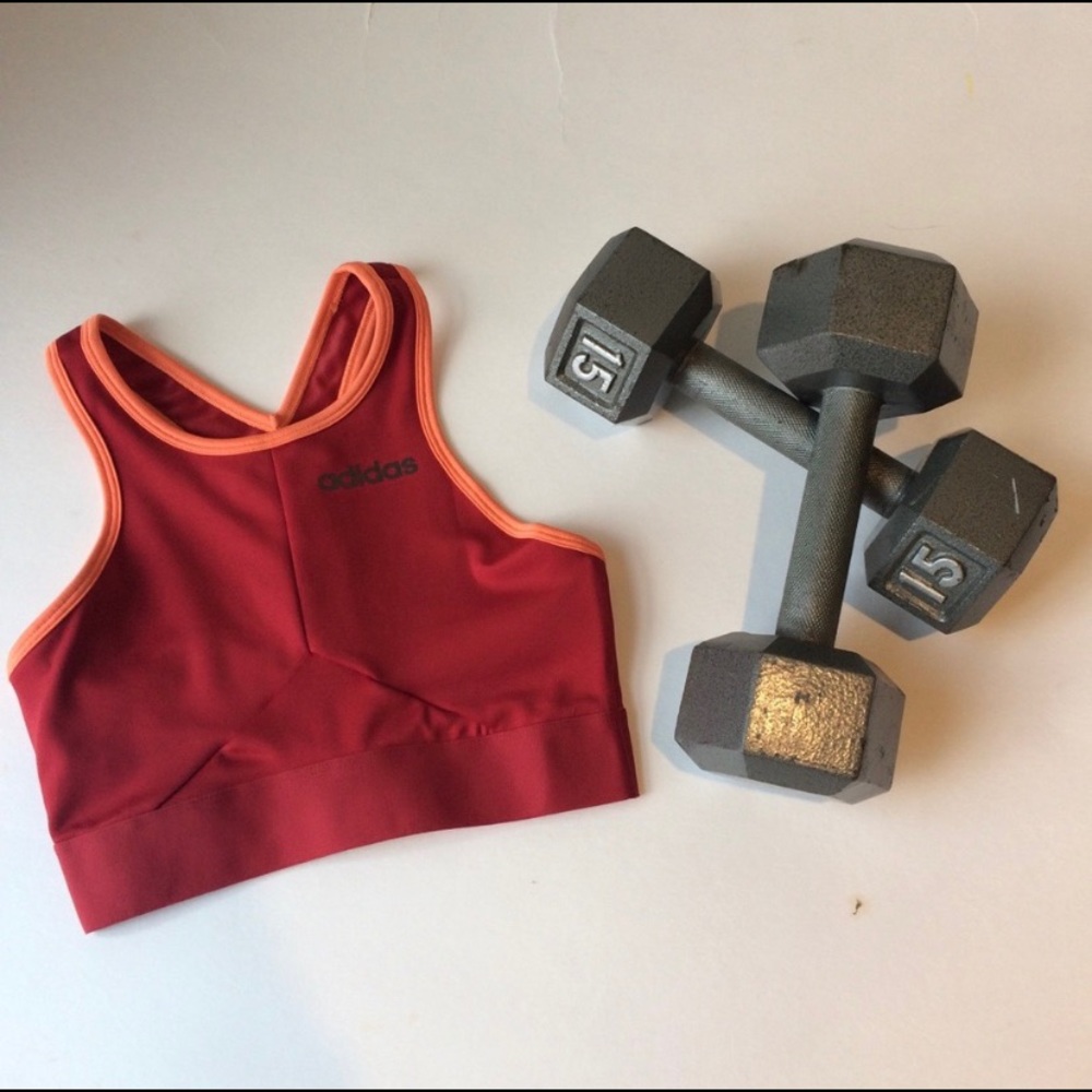 NEW XS adidas Crop Top Sports Bra